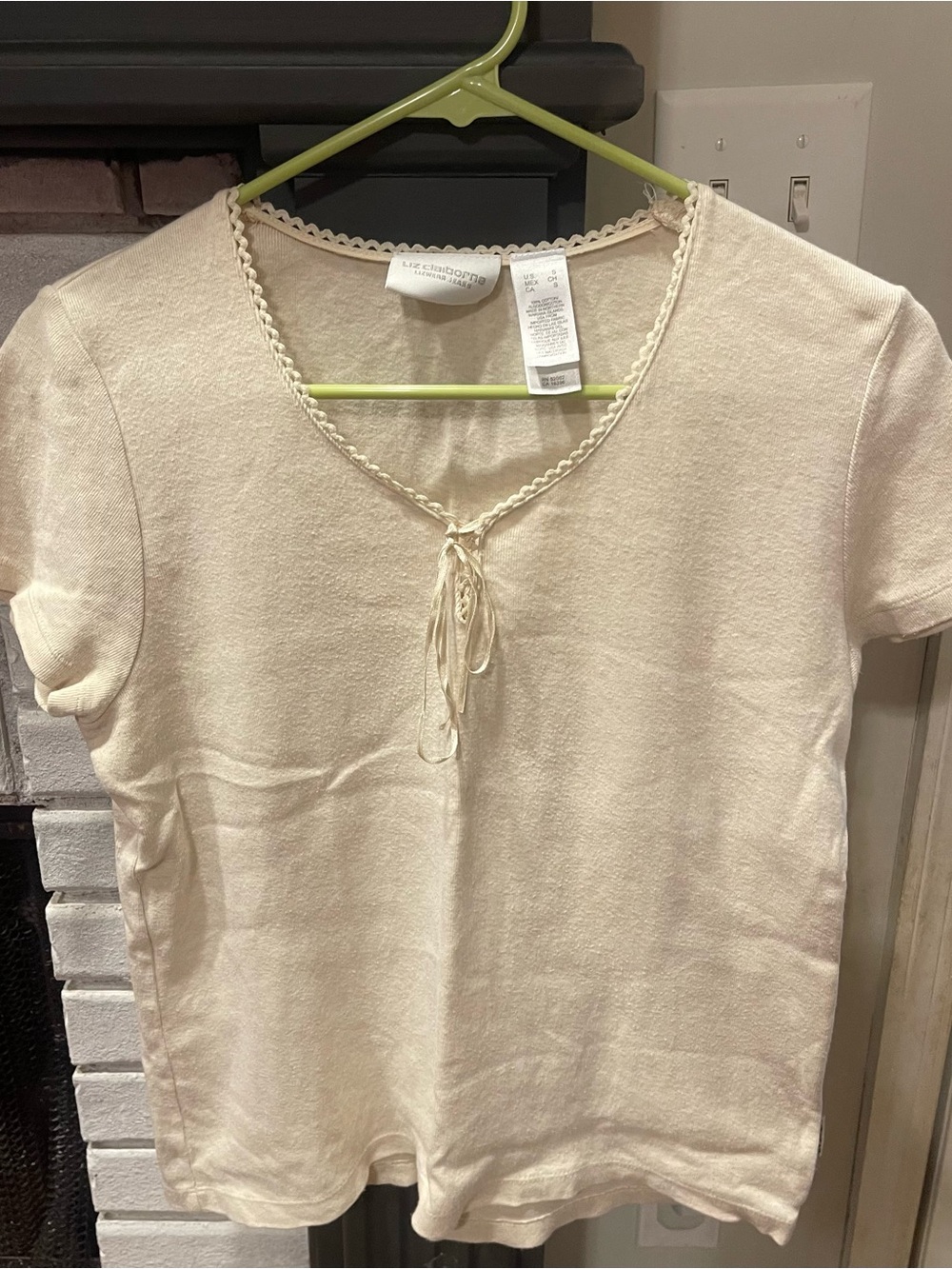 Liz Claiborne Cream Top